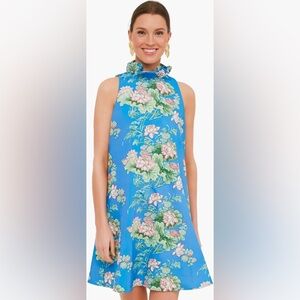 NWT Tuckernuck Blue Water Lily Blythe Dress Swing Mini Dress Size Medium